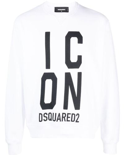DSquared² Sweater Met Icon-logoprint - Wit
