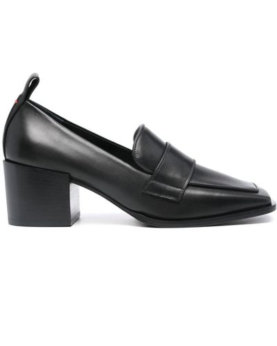 Aeyde Anka 55mm Leren Loafers - Zwart