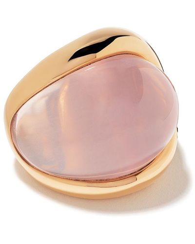 De Grisogono 18kt Rose Gold Pink Quartz Ring - Multicolour