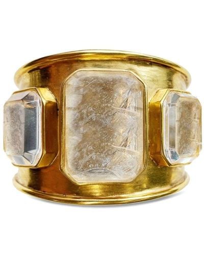 Goossens Embellished cuff bracelet - Metallizzato