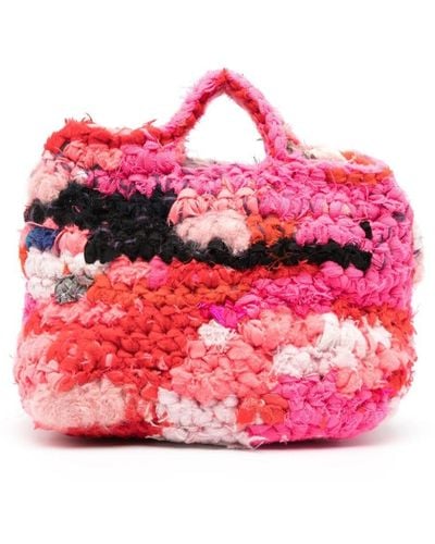 Daniela Gregis Crochet Tote Bag - Pink