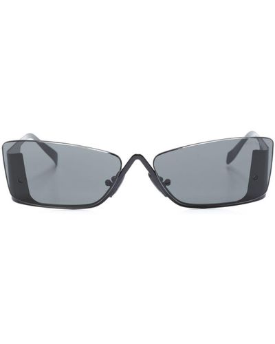 Prada Sonnenbrille mit eckigem Gestell - Grau