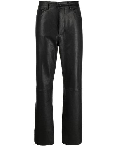 3x1 Sabina Leather Pants - Black
