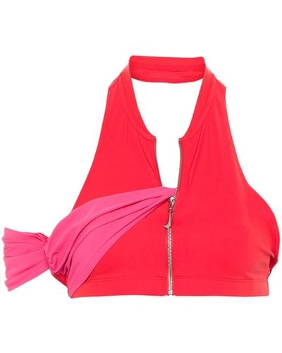 Nike Top corto con cuello halter de x Jacquemus - Rosa