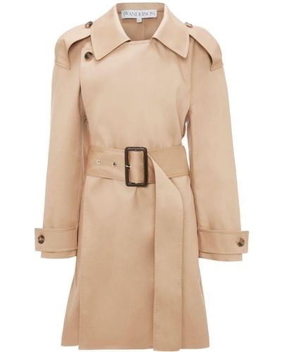 JW Anderson Wrap-front Trench Coat - Natural