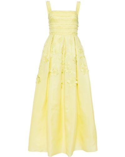 Elie Saab Willow Wisp Organza Gown - Yellow