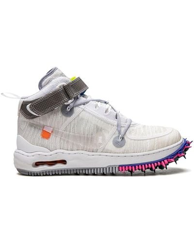 NIKE X OFF-WHITE Air Force 1 Mid-top Sneakers - Wit