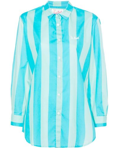 Mc2 Saint Barth Brigitte Stripe Shirt - Blue