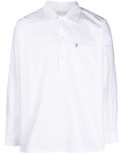 Mackintosh Hemd im Military-Look - Weiß