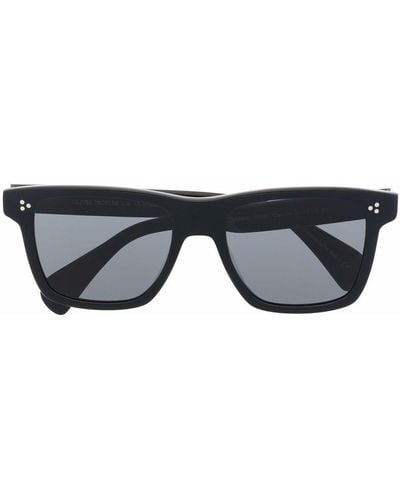 Oliver Peoples Oversized Rectangular-frame Sunglasses - Black