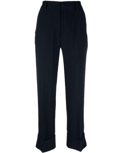 N°21 Pressed-crease Tailored Trousers - Blue