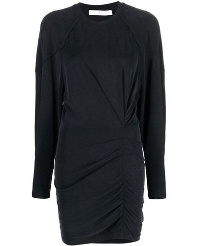 IRO Long-sleeved Gathered Dress - Black