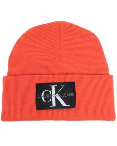 Calvin Klein Muts Met Logopatch - Rood