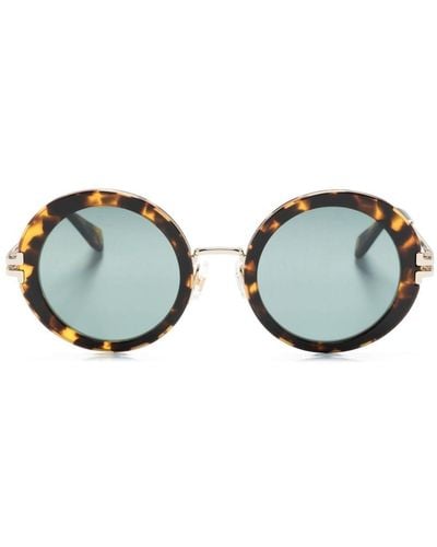 Marc Jacobs Sonnenbrille mit rundem Gestell - Blau