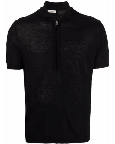 Low Brand Half-zip Polo Shirt - Black