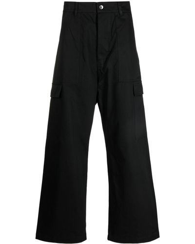 Rick Owens DRKSHDW Wide-leg Organic-cotton Pants - Black