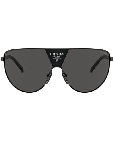 Prada Gafas de sol con montura oversize - Negro