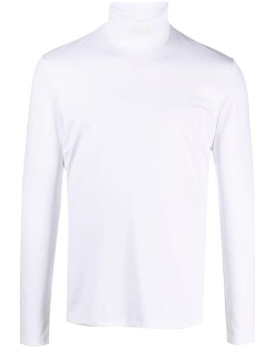 VTMNTS Camiseta con cuello vuelto - Blanco