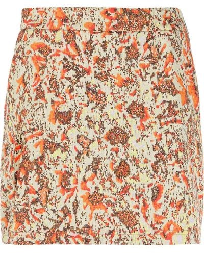 Ambush Floral Jacquard Mini Skirt - Multicolour