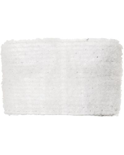 Carolina Herrera Sequin-embellished Tulle Cropped Top - White