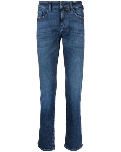 BOSS Jeans dritti con applicazione - Blu