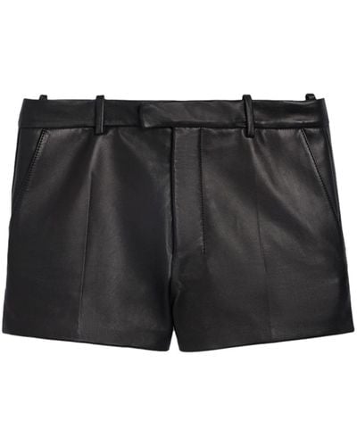 Ami Paris Pantalones cortos de vestir con pinzas - Negro
