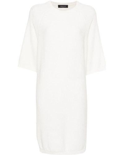 Fabiana Filippi Purl-knit Midi Skirt - White