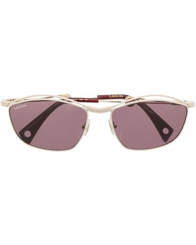 Lanvin Square Tinted Sunglasses - Metallic