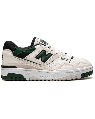 New Balance '550' Leather Panel Design Sneakers - White
