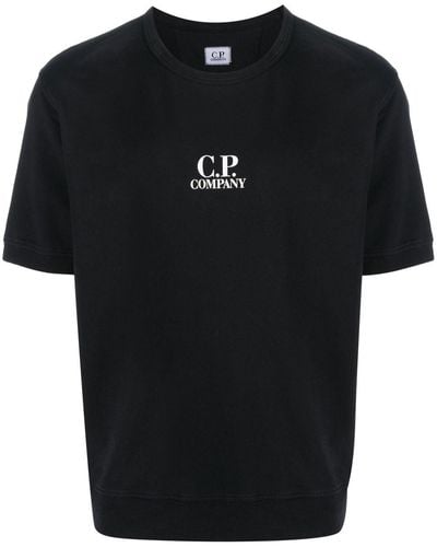 C.P. Company Logo-print Detail T-shirt - Black