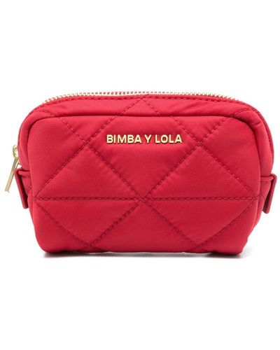 Bimba Y Lola Trousse make-up con logo - Rosso