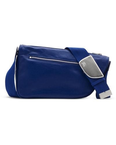 Burberry Medium Shield Shoulder Bag - Blue