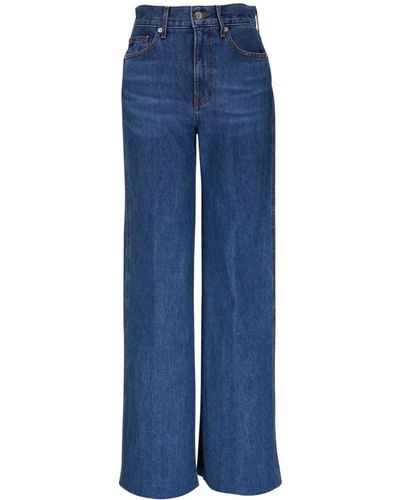 Veronica Beard High-rise Wide-leg Jeans - Blue