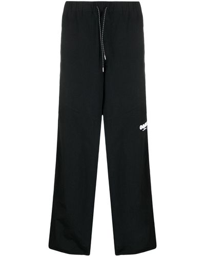 OAMC Pantalon de jogging à patch logo - Noir