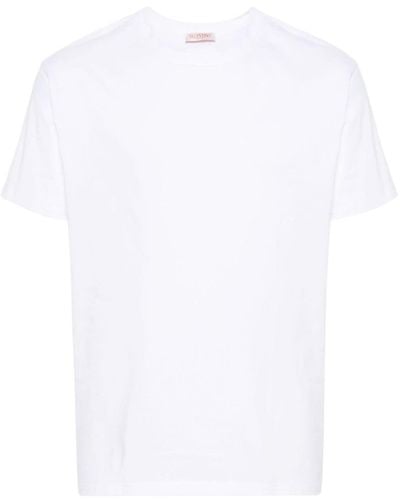 Valentino Garavani T-Shirt mit Logo-Patch - Weiß