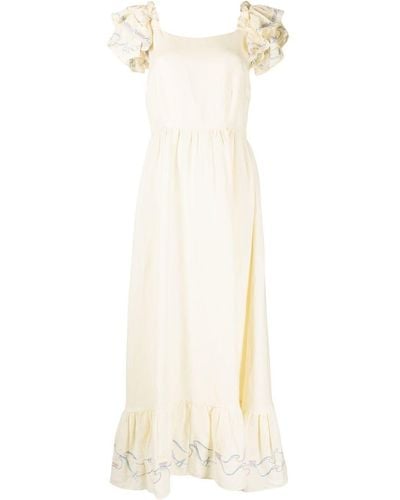 Helmstedt Brise Linen Dress - White