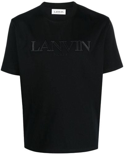 Lanvin Herren baumwolle t-shirt - Schwarz