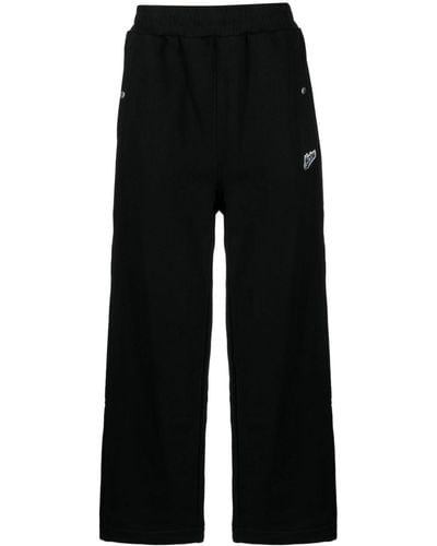 Izzue Pantalon de jogging à patch logo - Noir