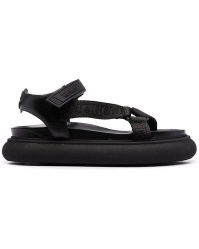 Moncler Sandalen Met Klittenband - Zwart