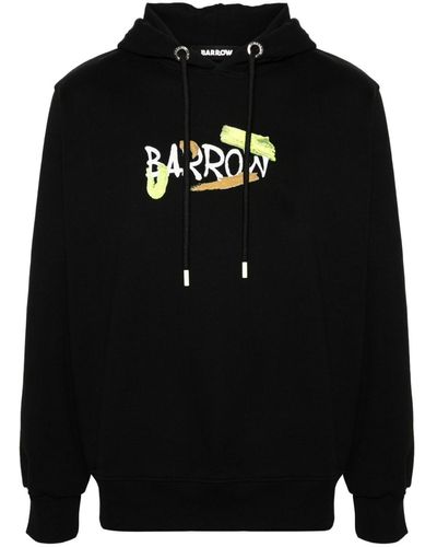 Barrow Logo-print Cotton Hoodie - Black