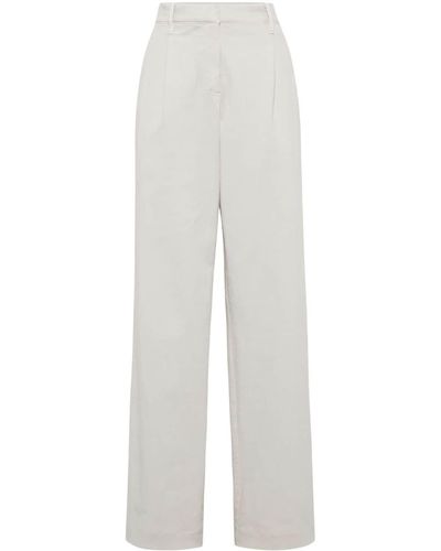 Brunello Cucinelli Halbhohe Jeans - Weiß