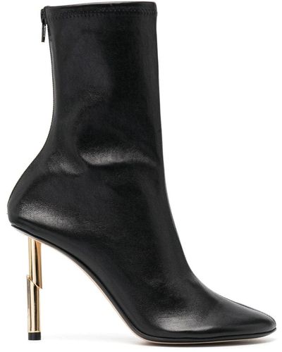 Lanvin Sequence 95mm Leather Ankle Boots - Black