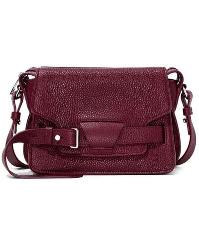 Proenza Schouler Small Beacon Leather Saddle Bag - Purple