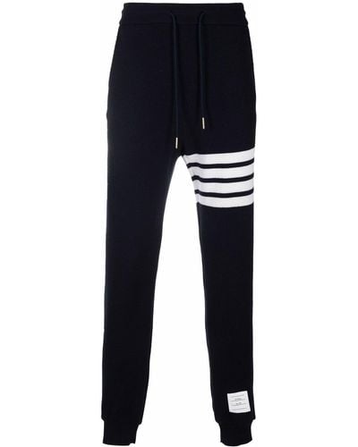 Thom Browne Waffle-knit Cashmere Track Trousers - Multicolour