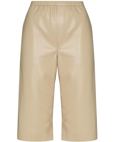 Nanushka Wendel Faux-leather Knee-length Shorts - Multicolour
