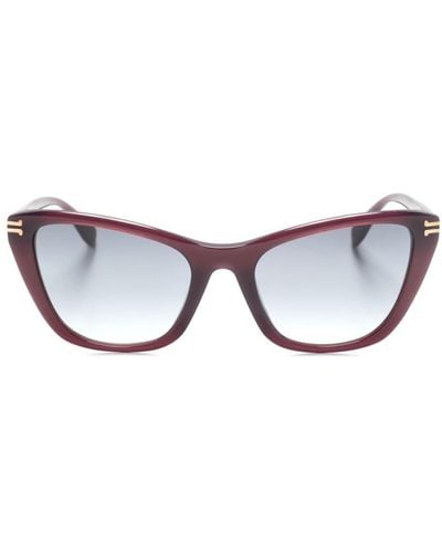 Marc Jacobs Logo-engraved Cat-eye Sunglasses - Purple