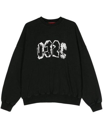 032c Eternal Bubble Logo-print Sweatshirt - Black