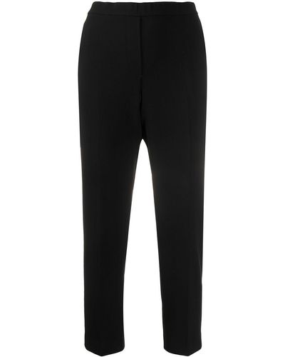 Theory Cropped Tapered Pants - Black