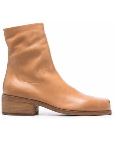 Marsèll Cassello Leather Ankle Boots - Brown