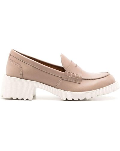 Sarah Chofakian Ully Leather Loafers - Natural